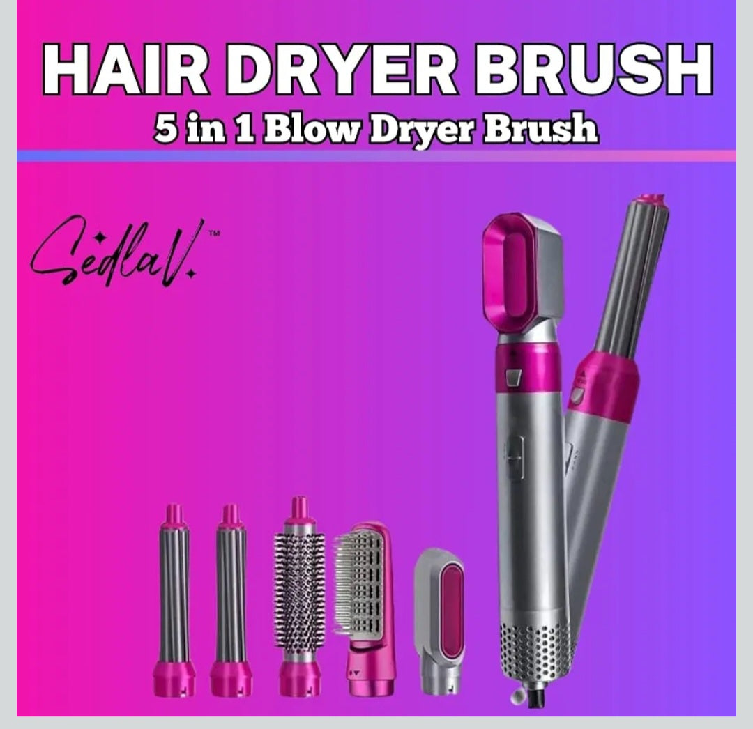 SEDLAV 5-in-1 Volumizing Hair Styler - Blow Dryer Brush with Detachable Head for Straightening, Curling, Drying, Combing & StylingDetails