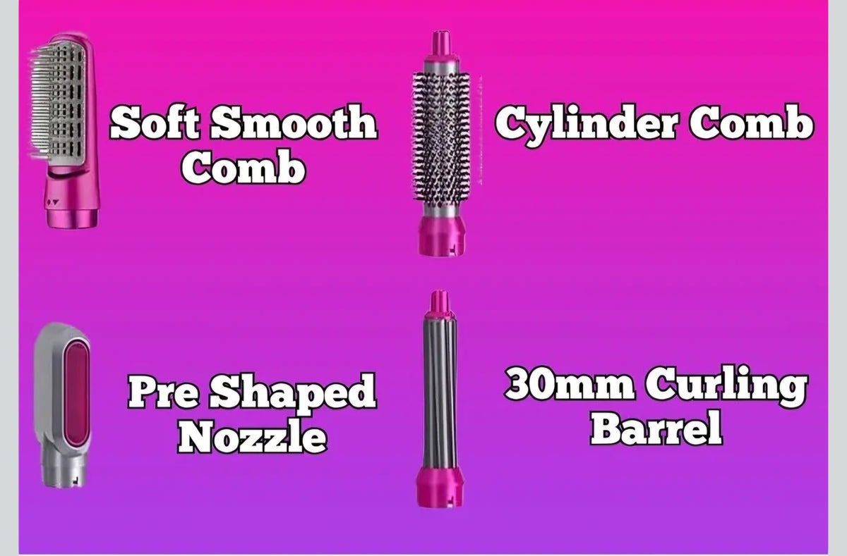 SEDLAV 5-in-1 Volumizing Hair Styler - Blow Dryer Brush with Detachable Head for Straightening, Curling, Drying, Combing & StylingDetails