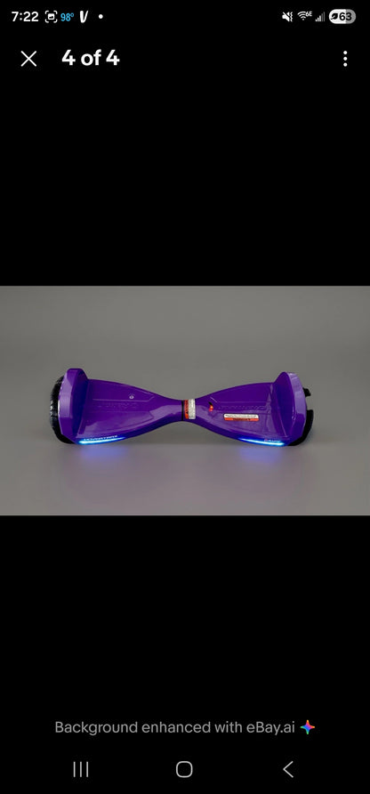 RAZOR BLACK LABEL HOVERTRAX BALANCING ELECTRIC SCOOTER w/ LED - PURPLE - NEW