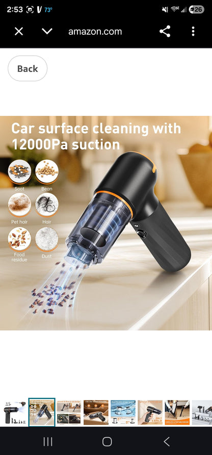 YIJU 4-in-1 Handheld Car & Home Vacuum Cleaner